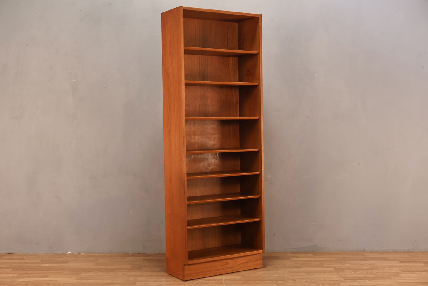 Slim Domino Teak 8-Tier Bookshelf