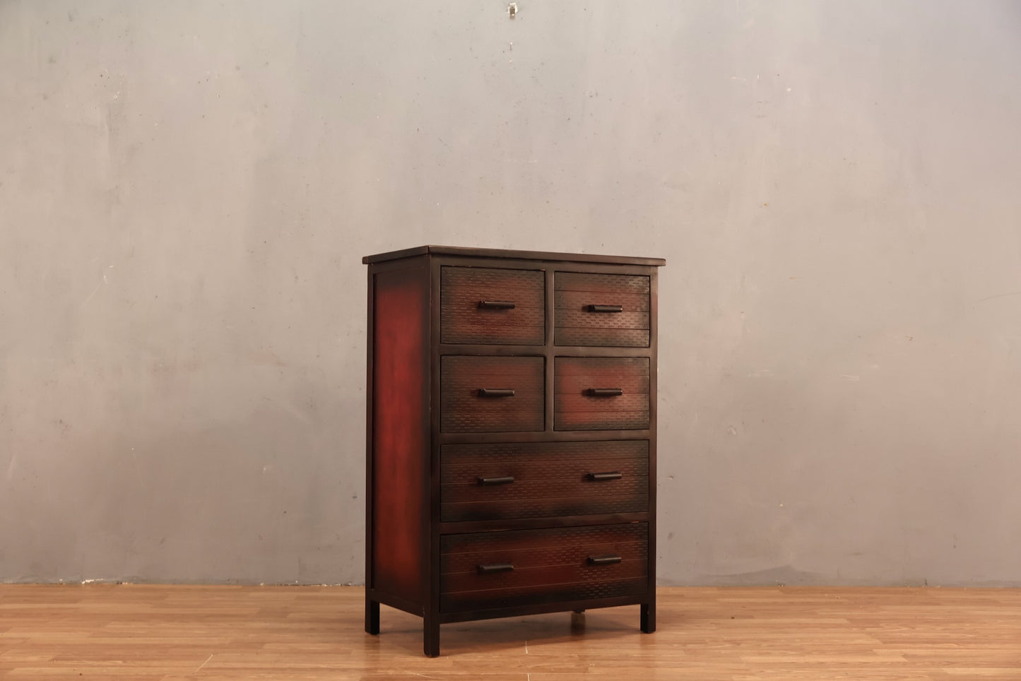 Red Vignette 6-Drawer Petite Dresser