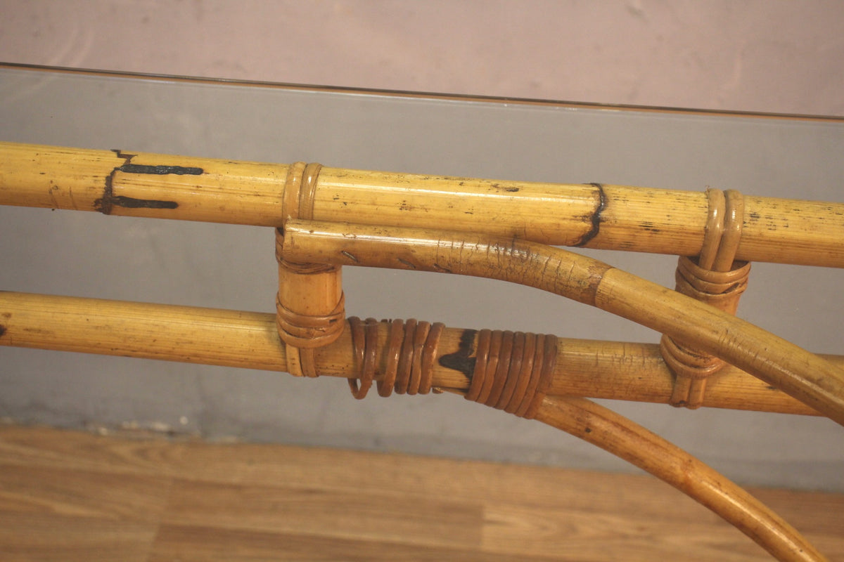 Bamboo & Glass Dining Table - ONLINE ONLY