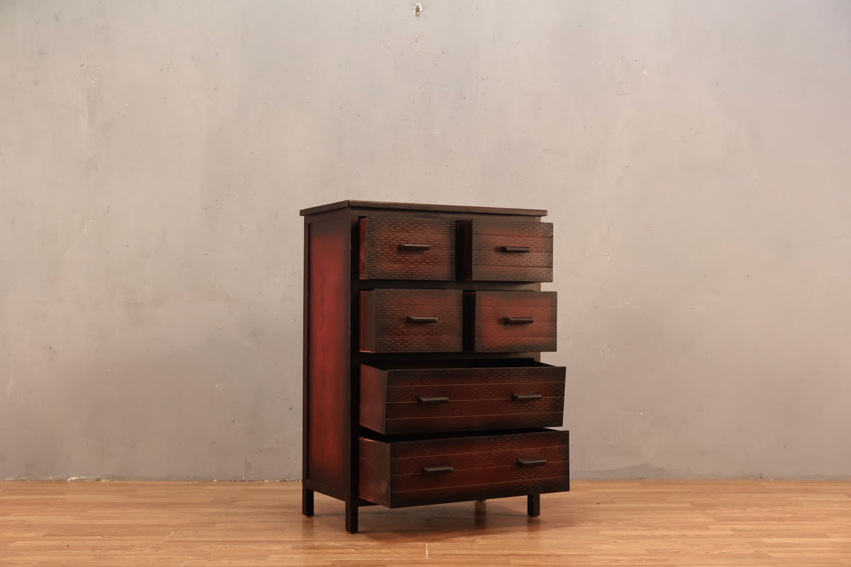 Red Vignette 6-Drawer Petite Dresser