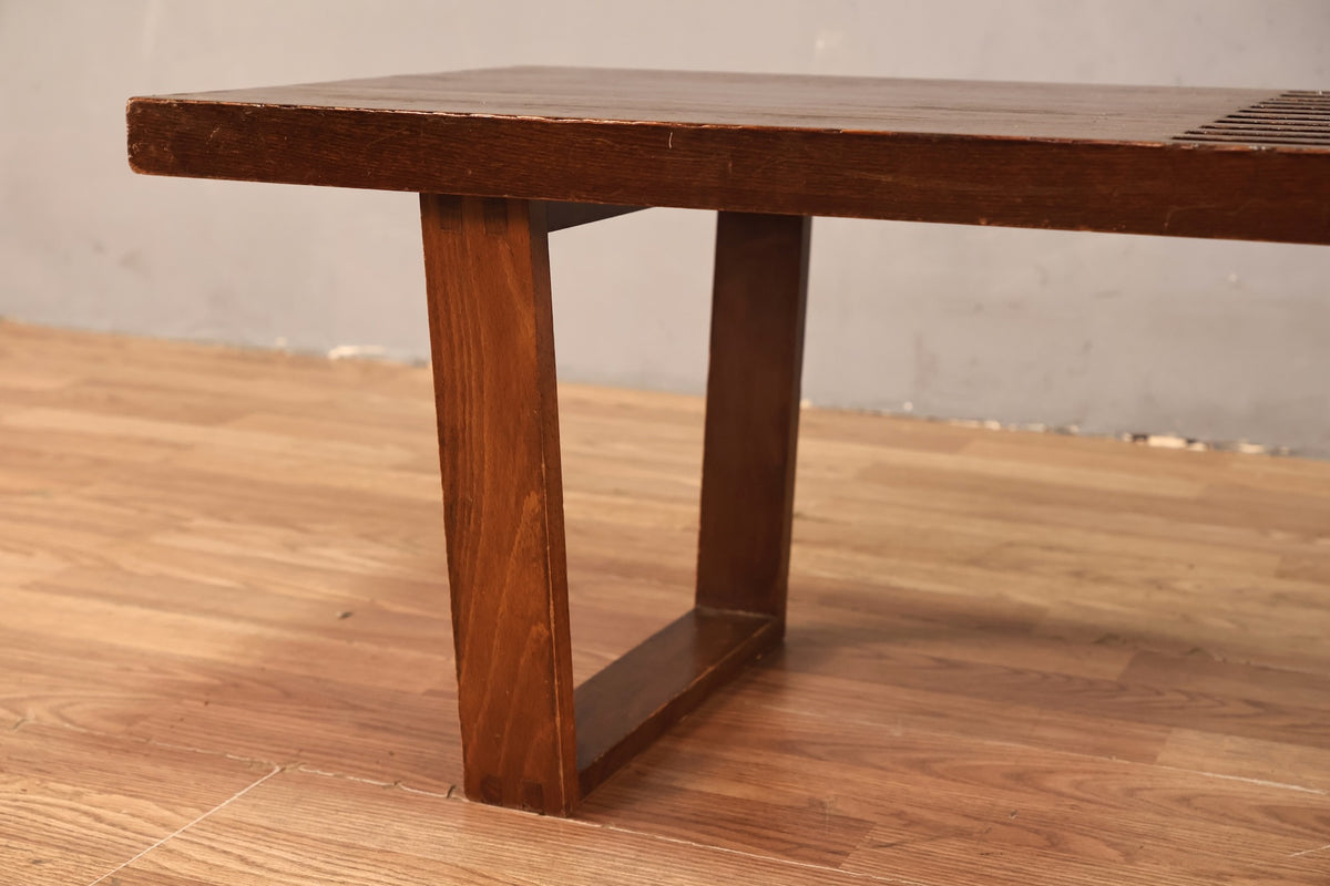 Luxe Slatted Bench Coffee Table