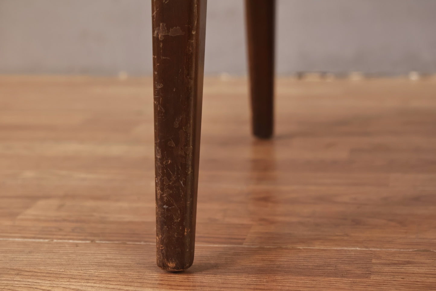Mid Century Toffee Vinyl Armchair