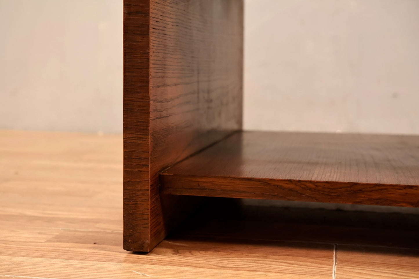 Lane Brutalist Oak End Table M