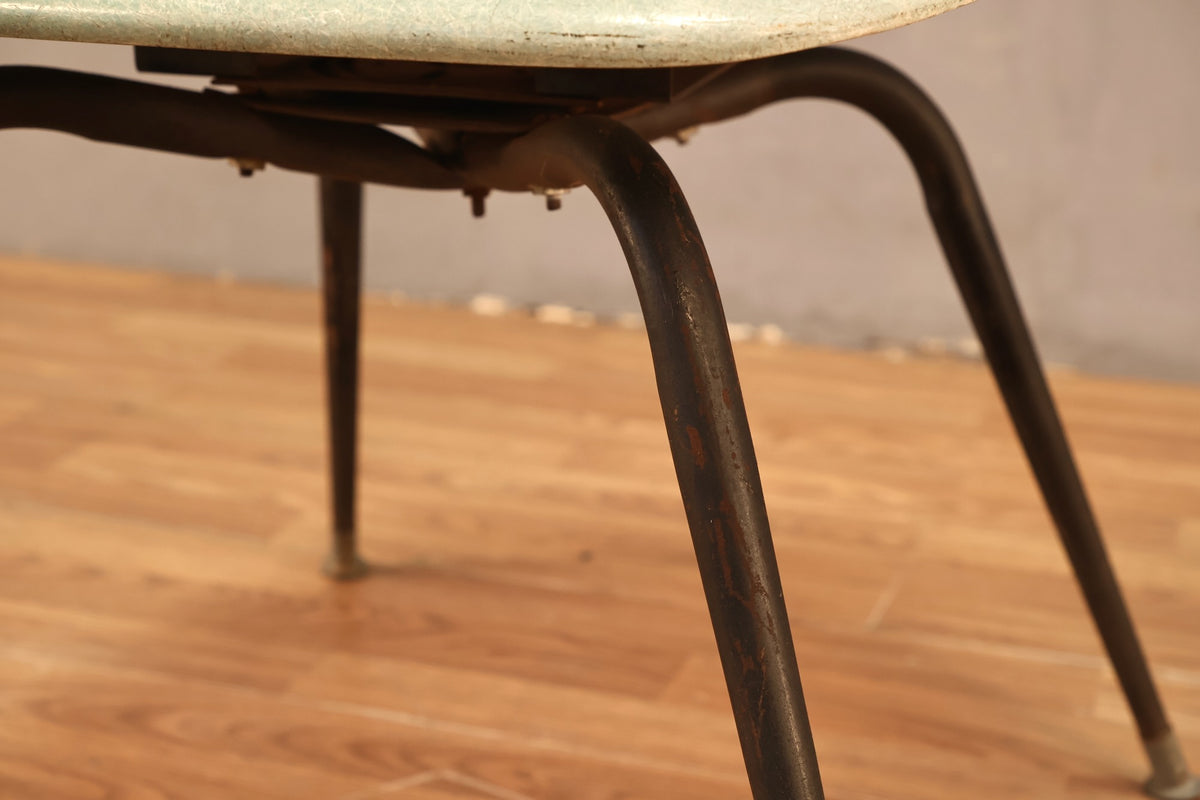 Mid Century Aqua Fiberglass Shell Chair - ONLINE ONLY
