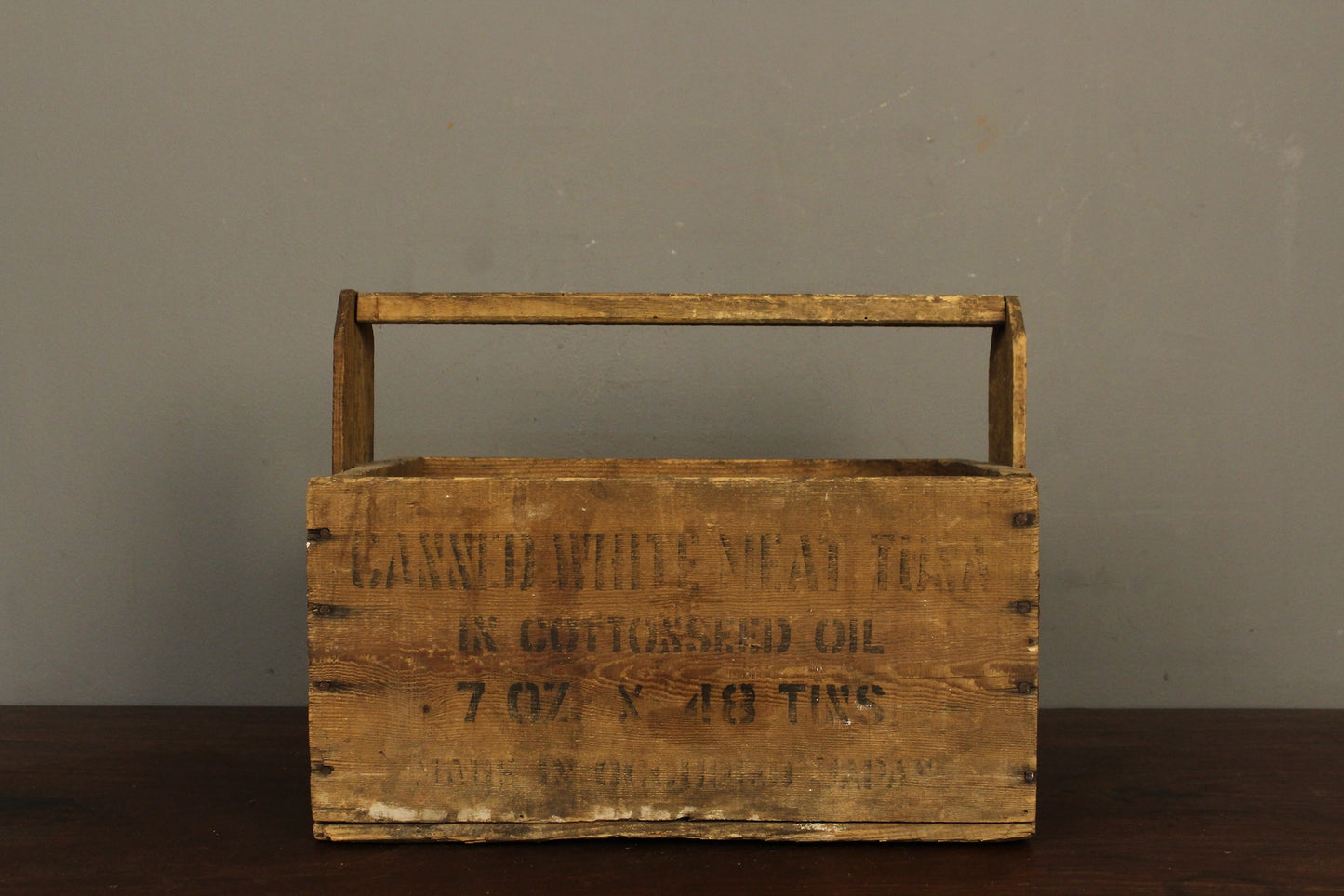 Rustic Tuna Crate Caddy