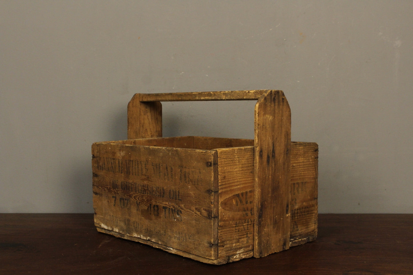 Rustic Tuna Crate Caddy