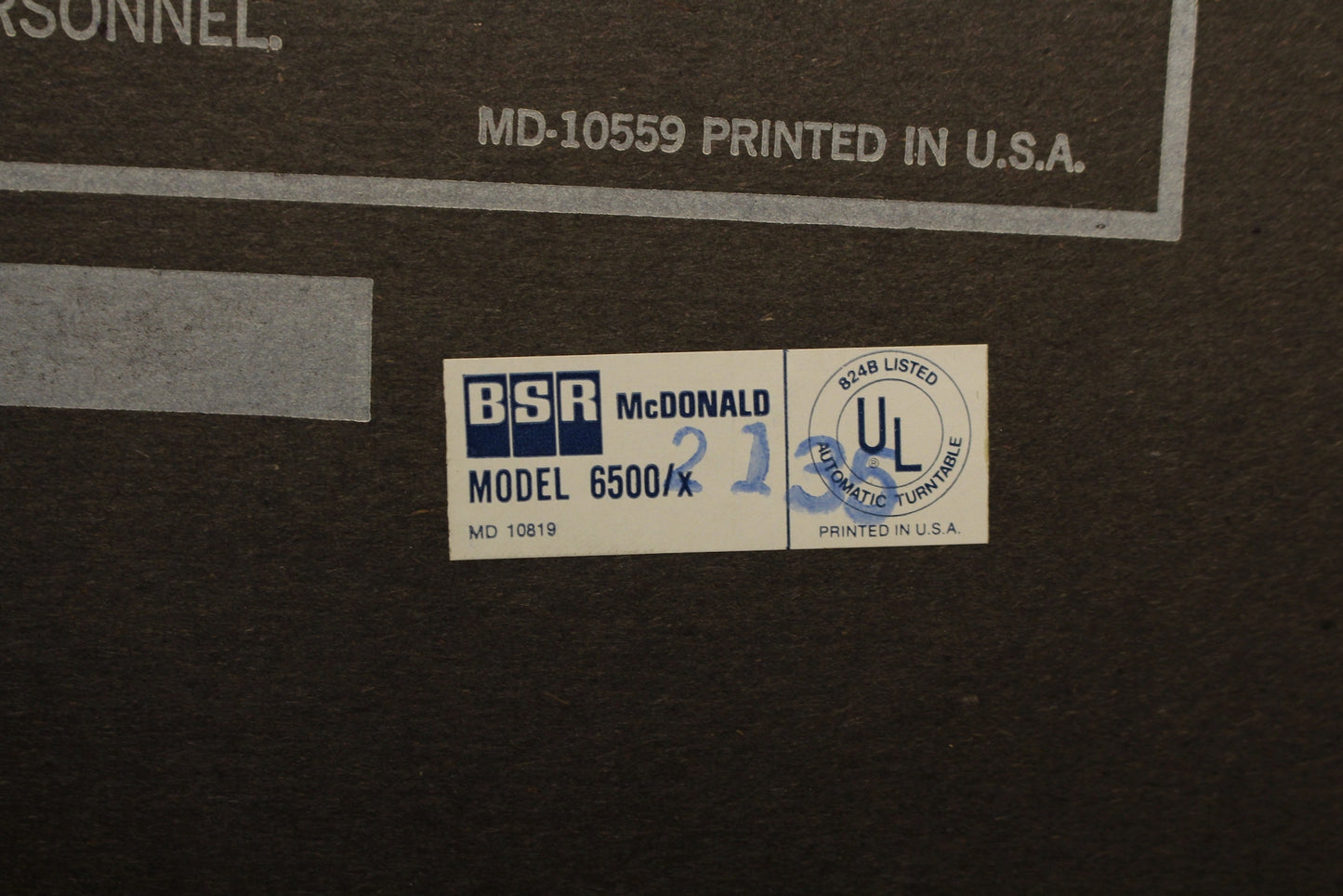 1970s McDonald Turntable