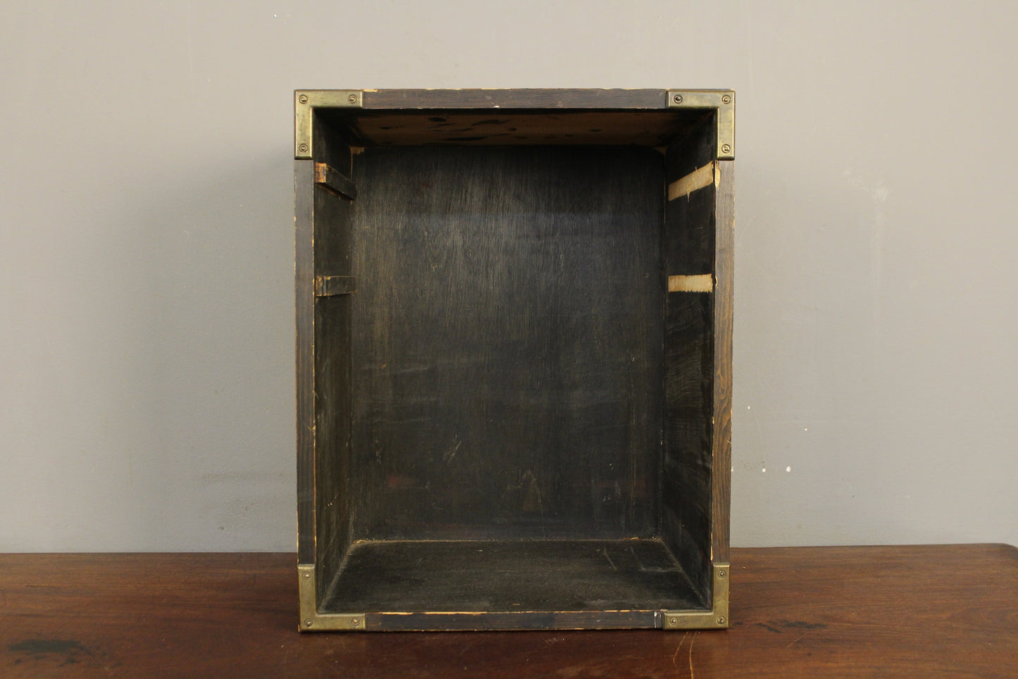 Dark Wooden Crate
