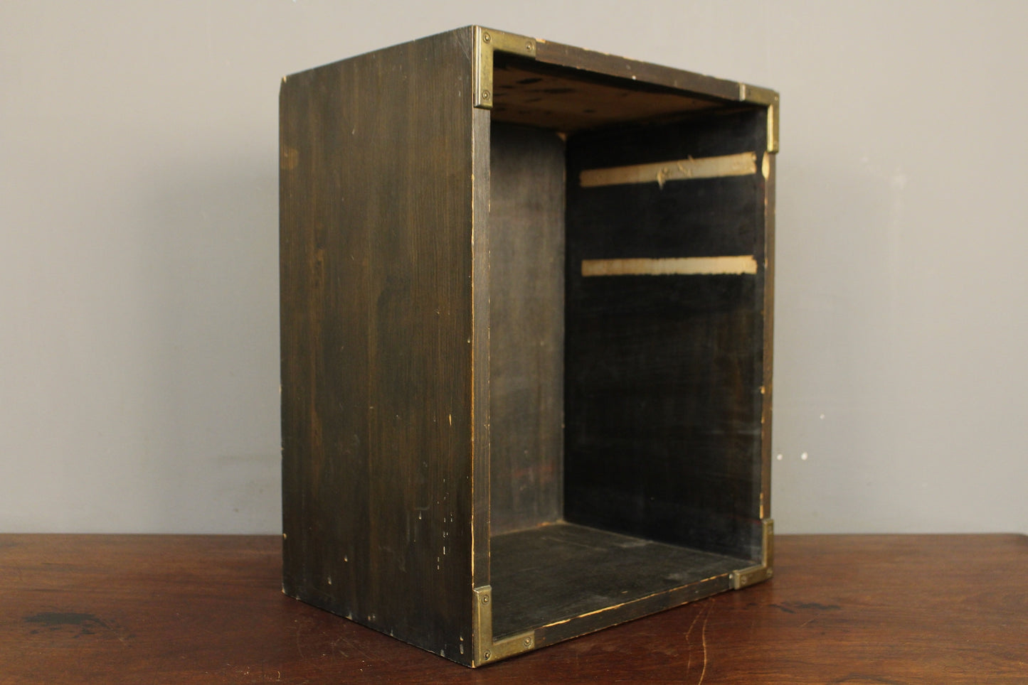 Dark Wooden Crate