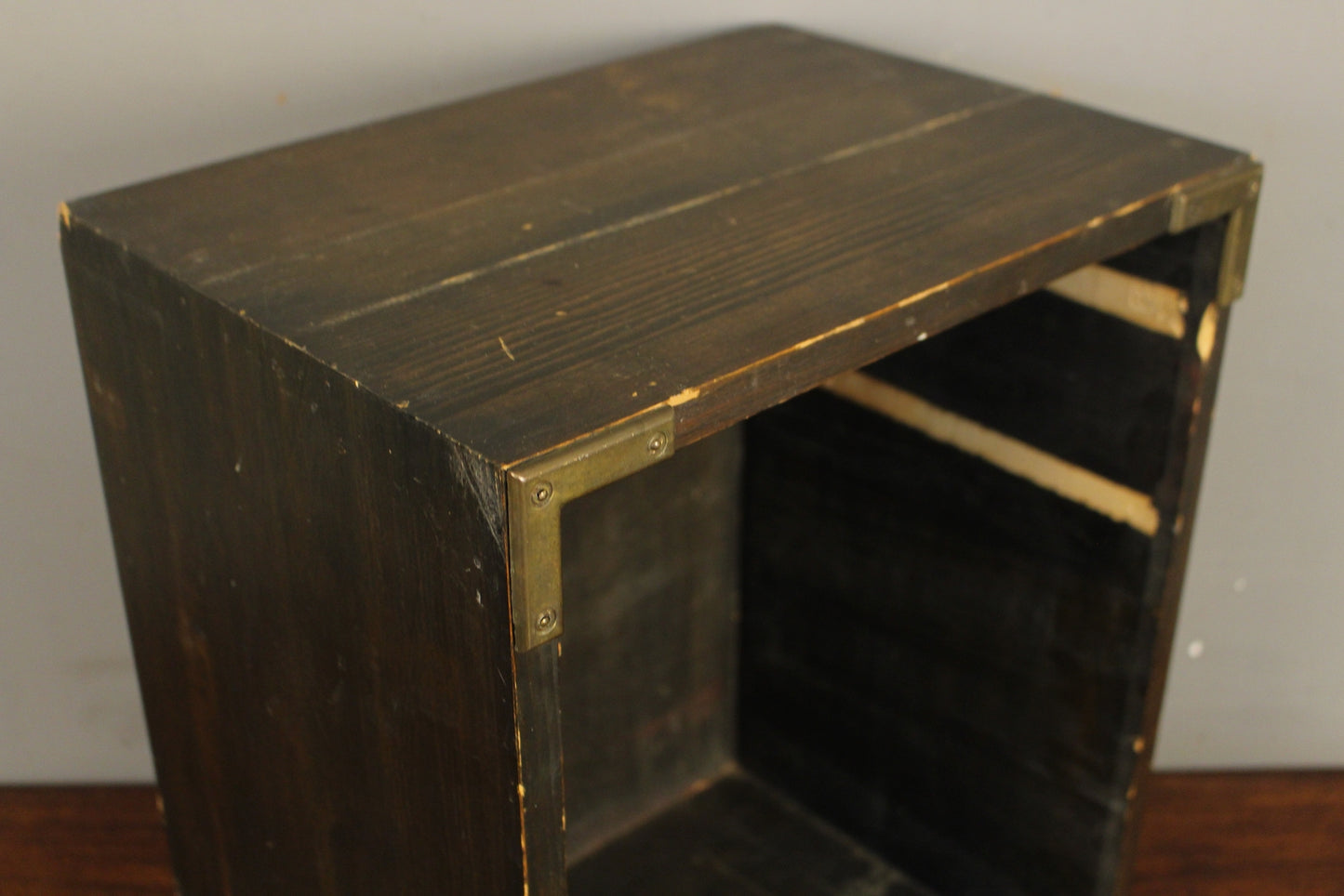 Dark Wooden Crate