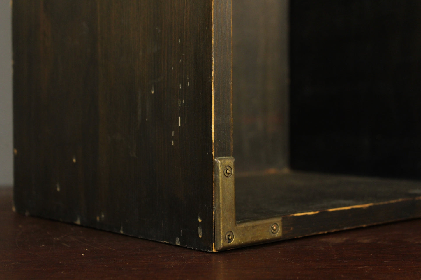 Dark Wooden Crate