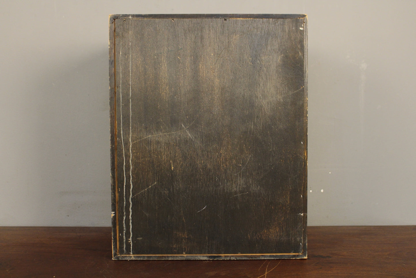 Dark Wooden Crate