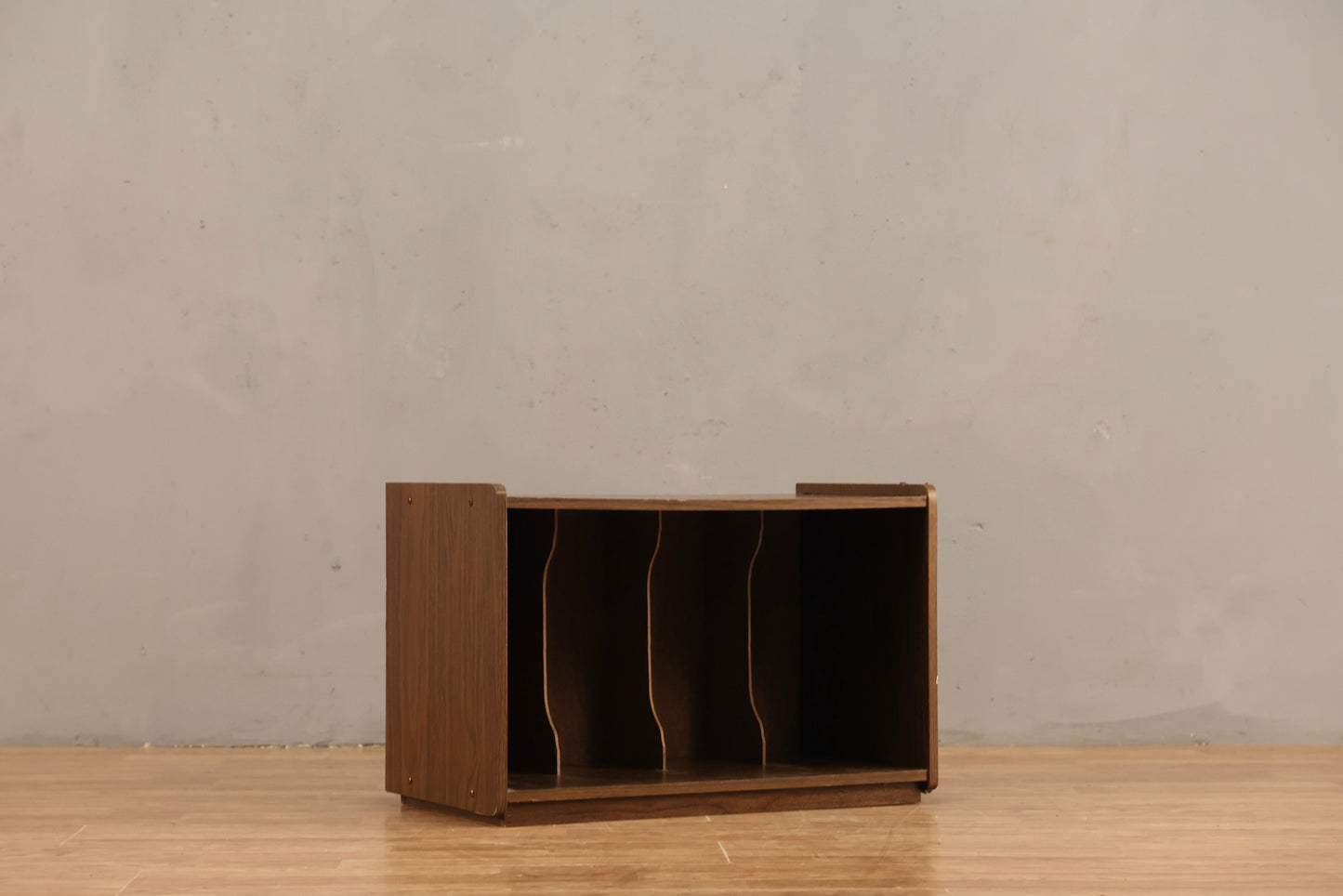 Woodgrain Laminate Record Shelf