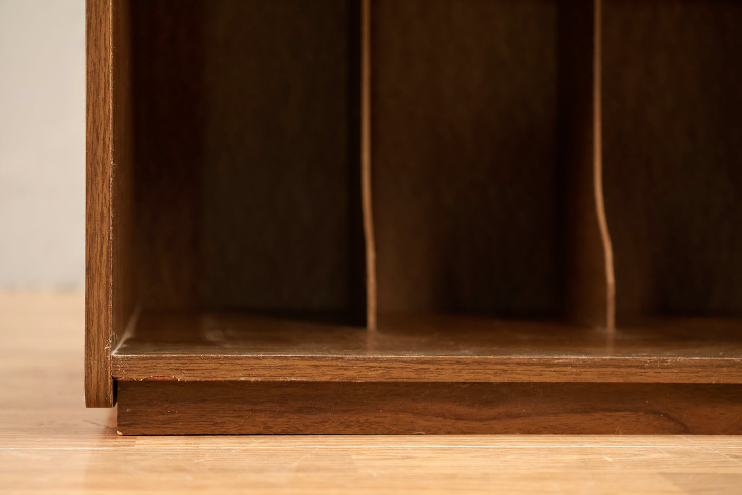 Woodgrain Laminate Record Shelf