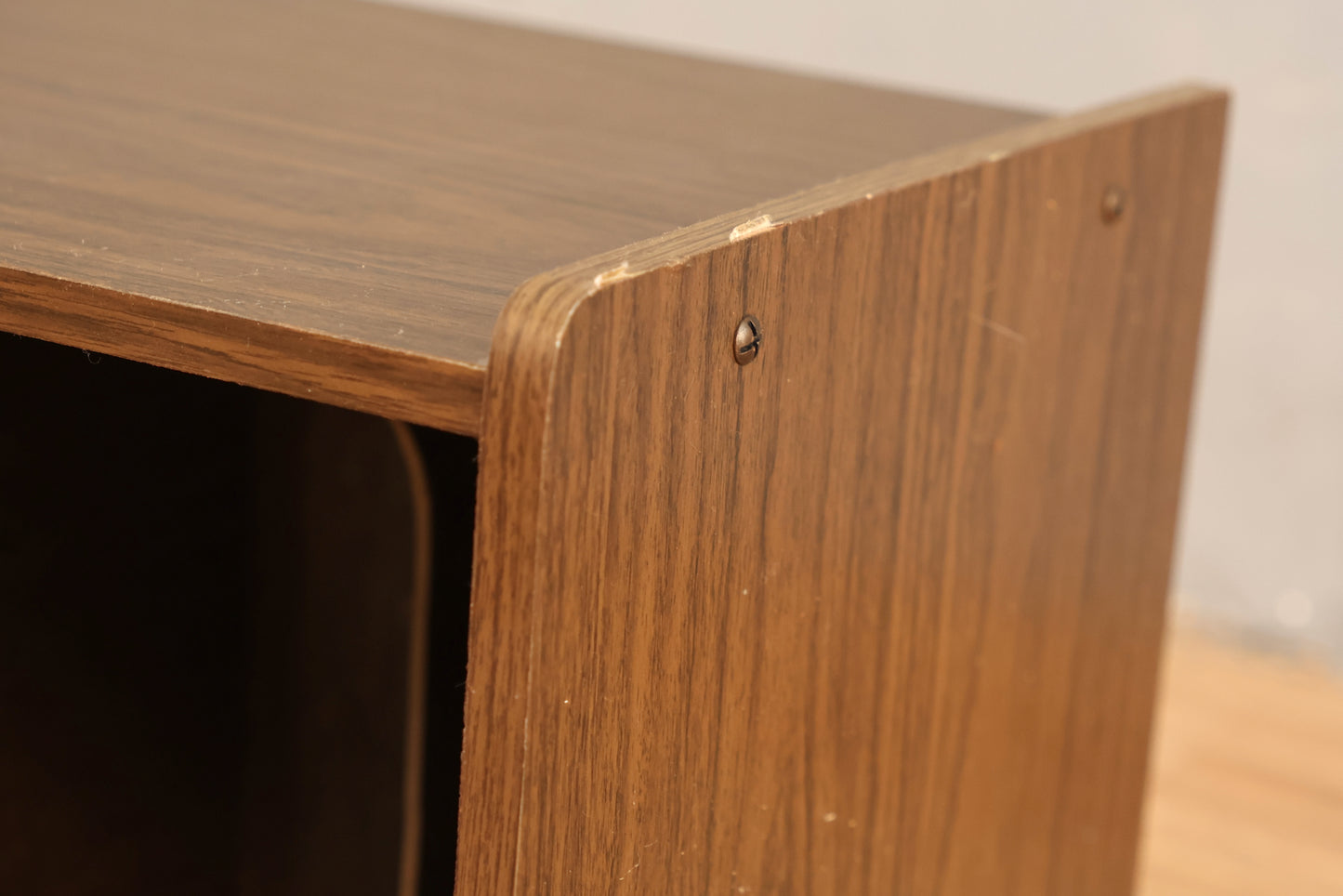 Woodgrain Laminate Record Shelf