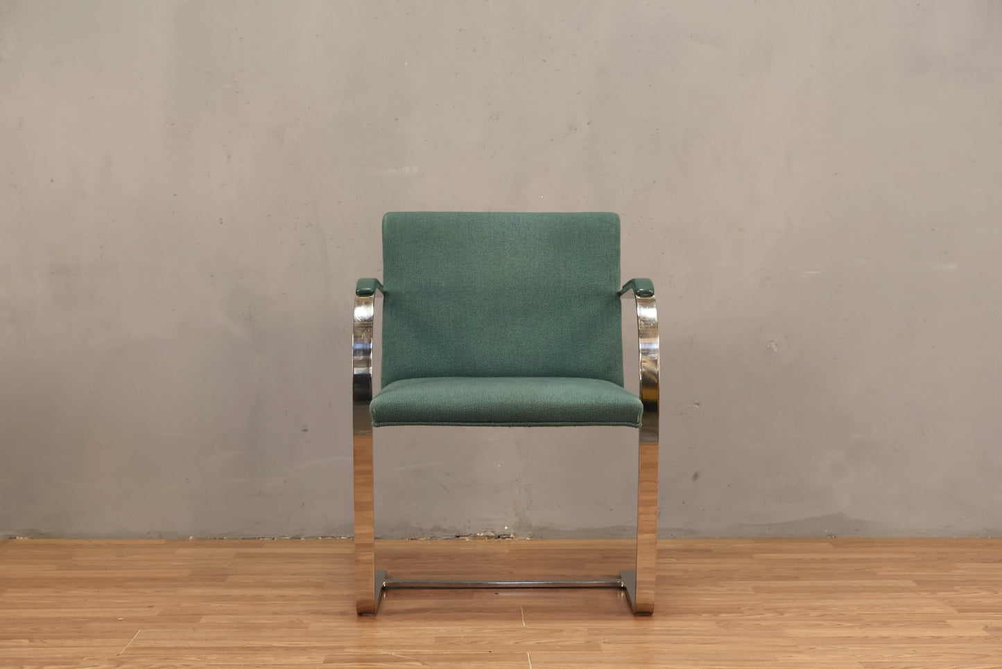 BRNO Teal & Steel Cantilever Armchair