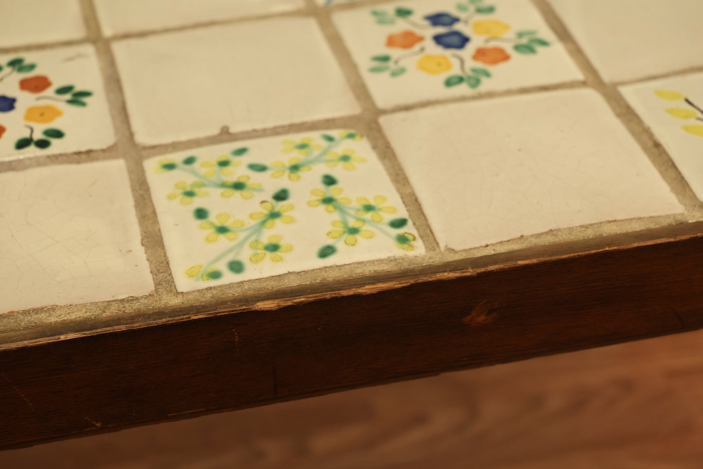 Floral Tile-Top Coffee Table - ONLINE ONLY