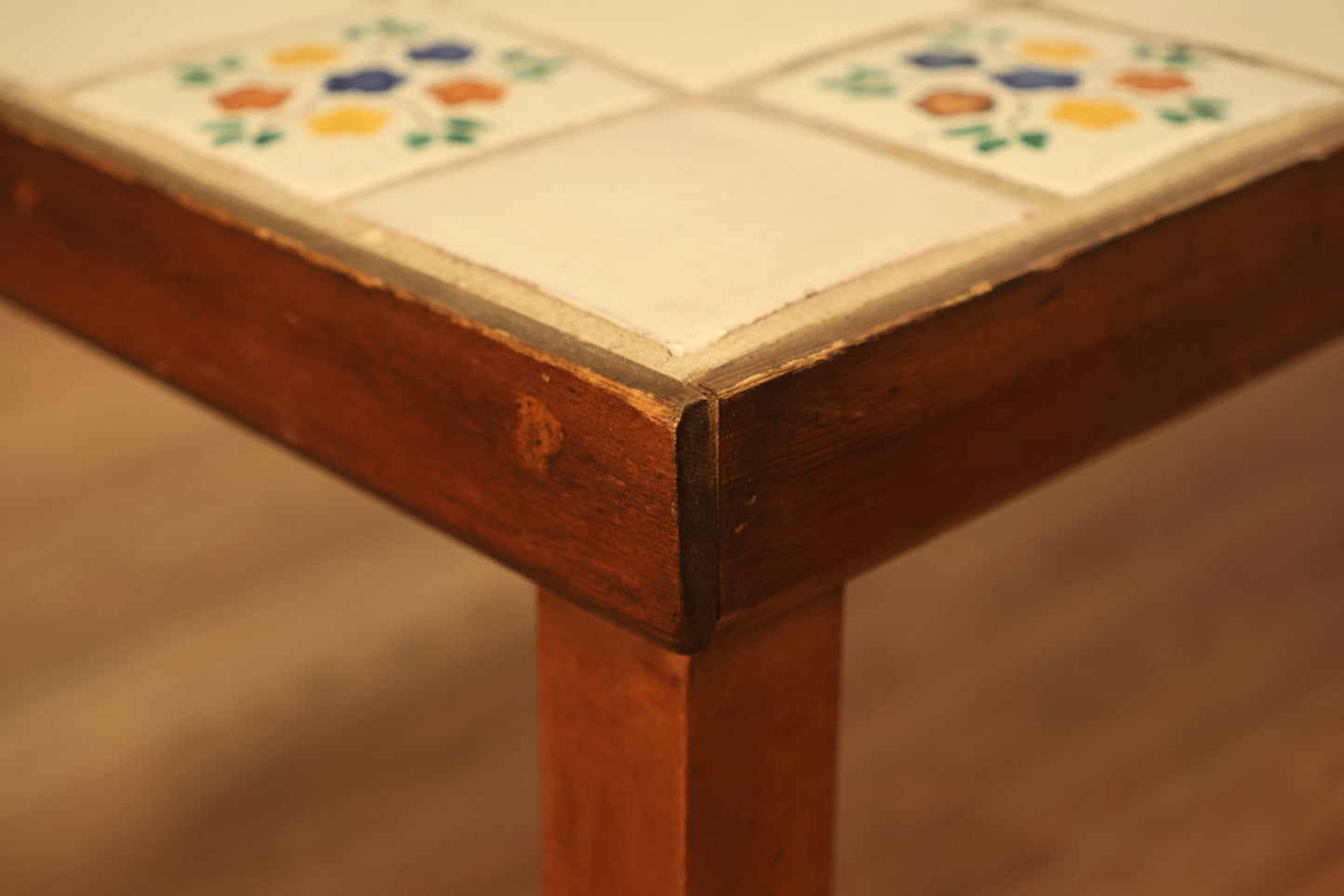Floral Tile-Top Coffee Table - ONLINE ONLY
