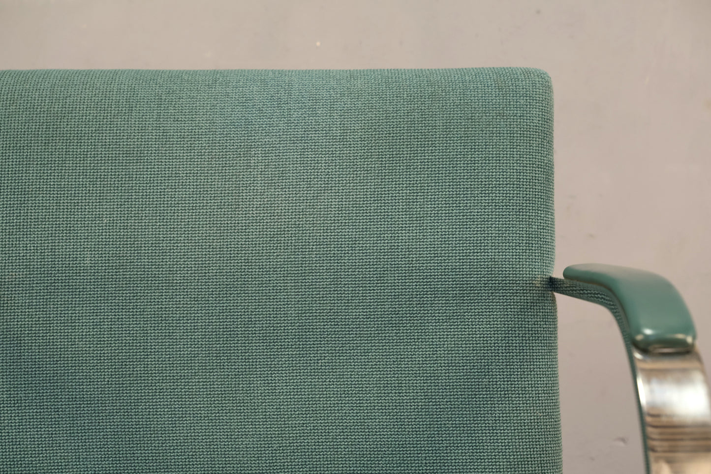 BRNO Teal & Steel Cantilever Armchair