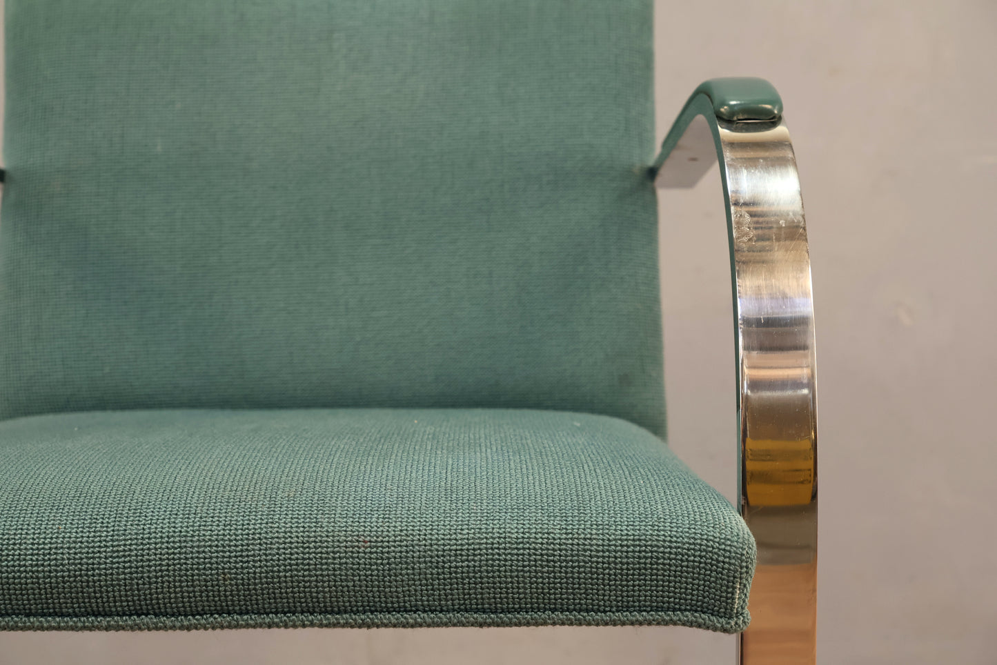 BRNO Teal & Steel Cantilever Armchair