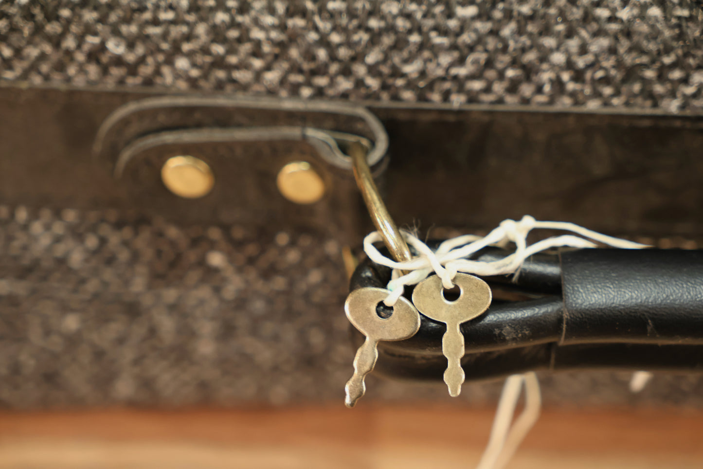 Set of 4 Charcoal Tweed Suitcases