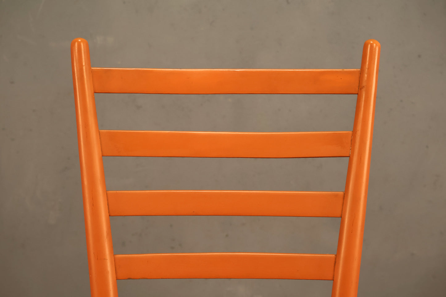 Tangerine & Rush Gio Ponti-Style Side Chair