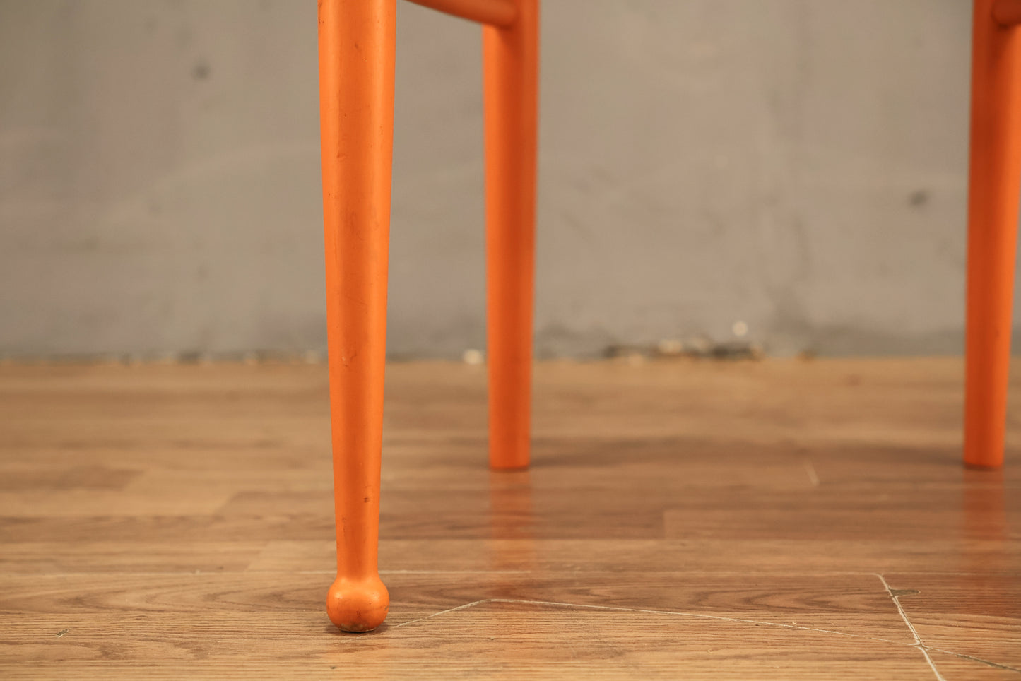 Tangerine & Rush Gio Ponti-Style Side Chair