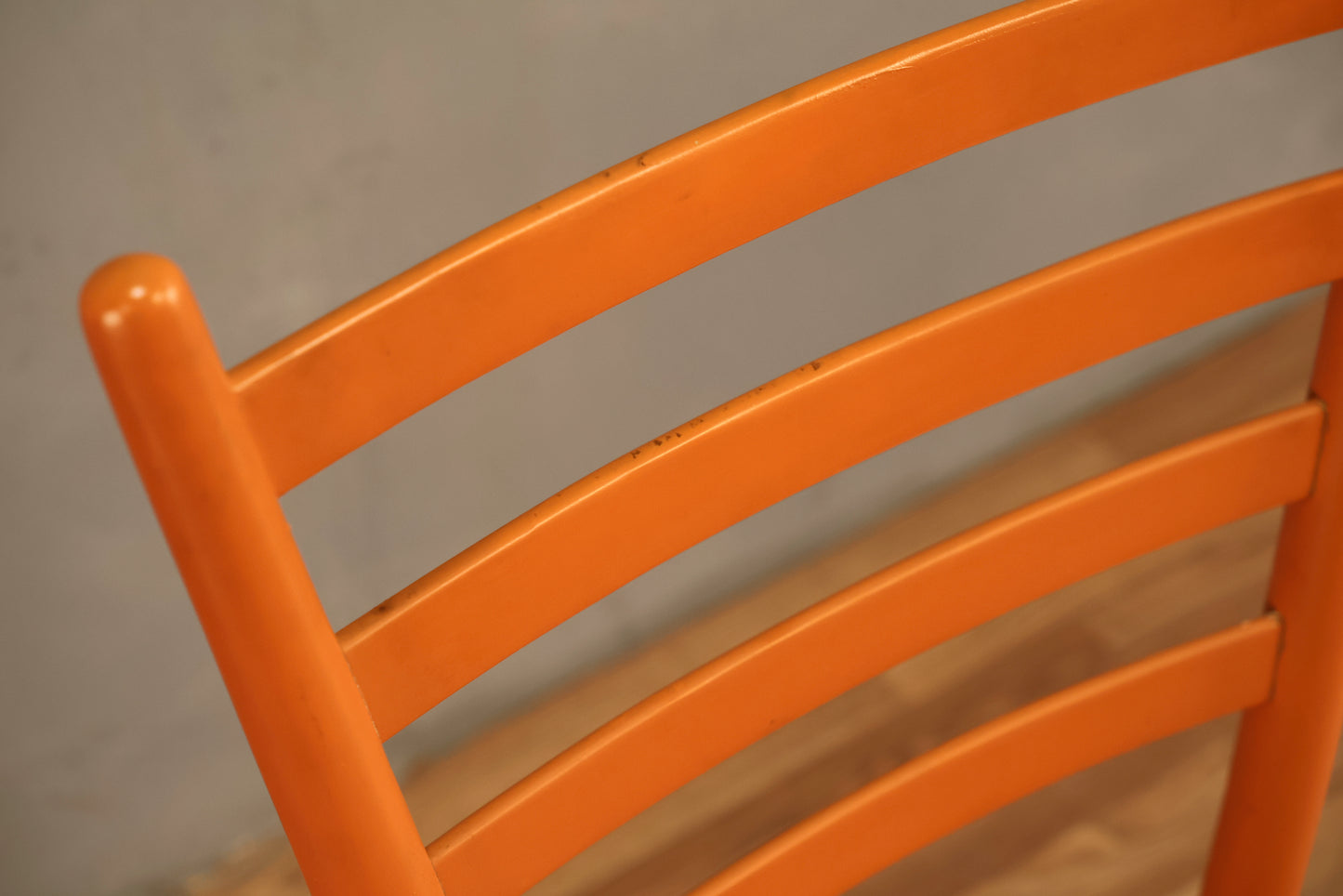 Tangerine & Rush Gio Ponti-Style Side Chair