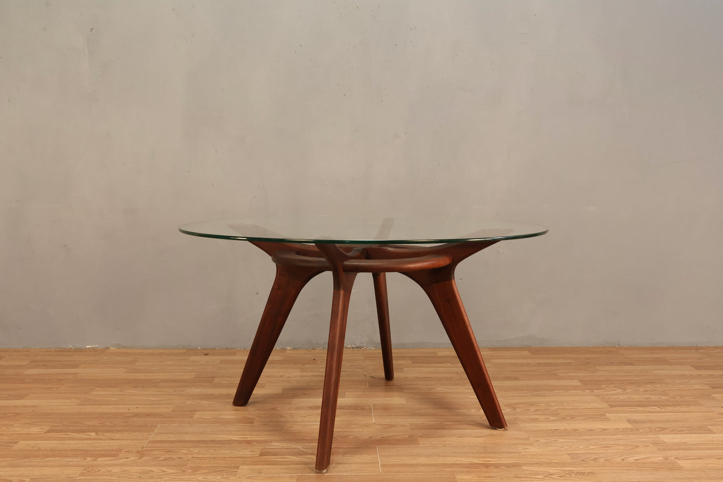 Adrian Pearsall "Compass" Walnut & Glass Dining Table