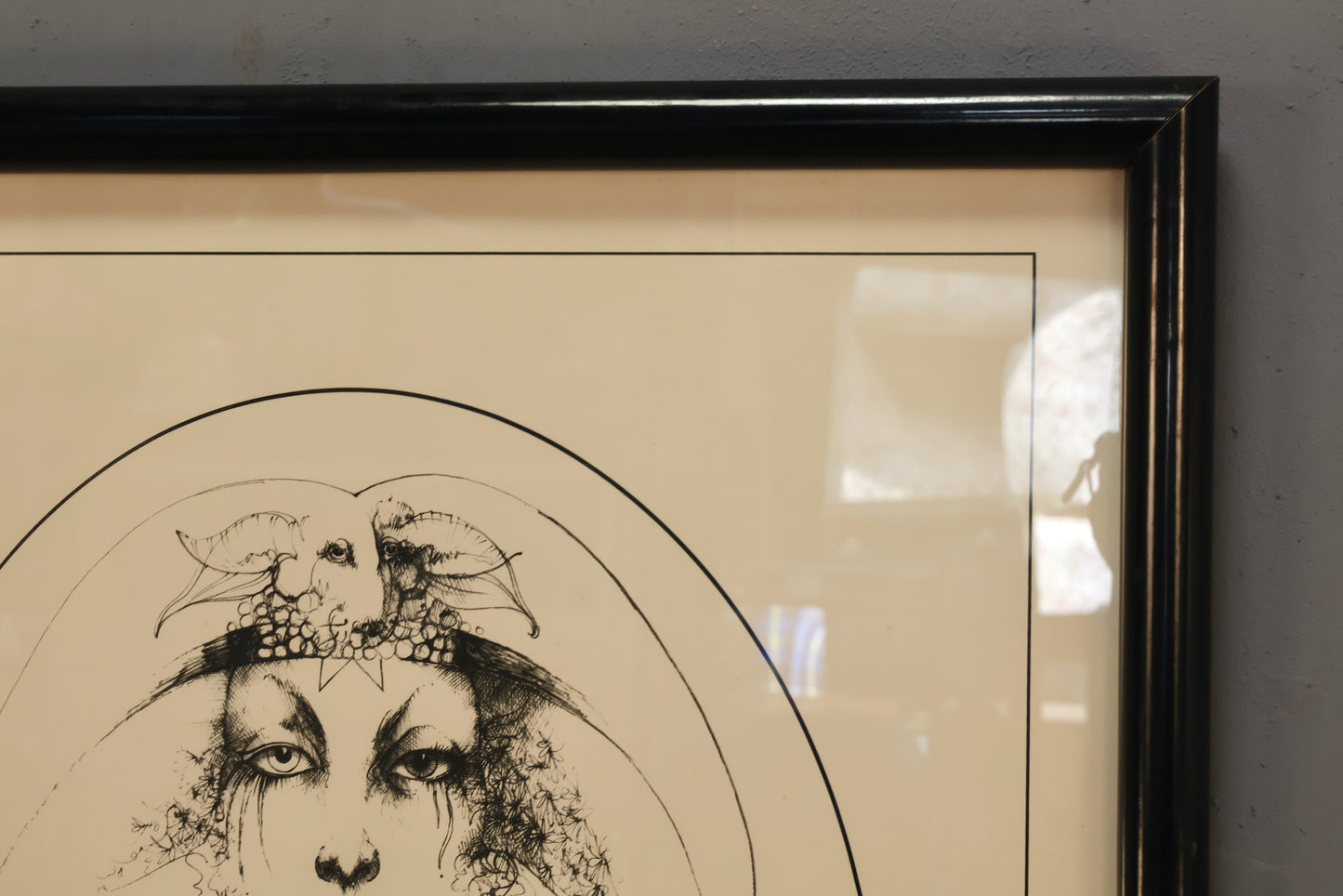 1970s "Swan Portrait" Lithograph