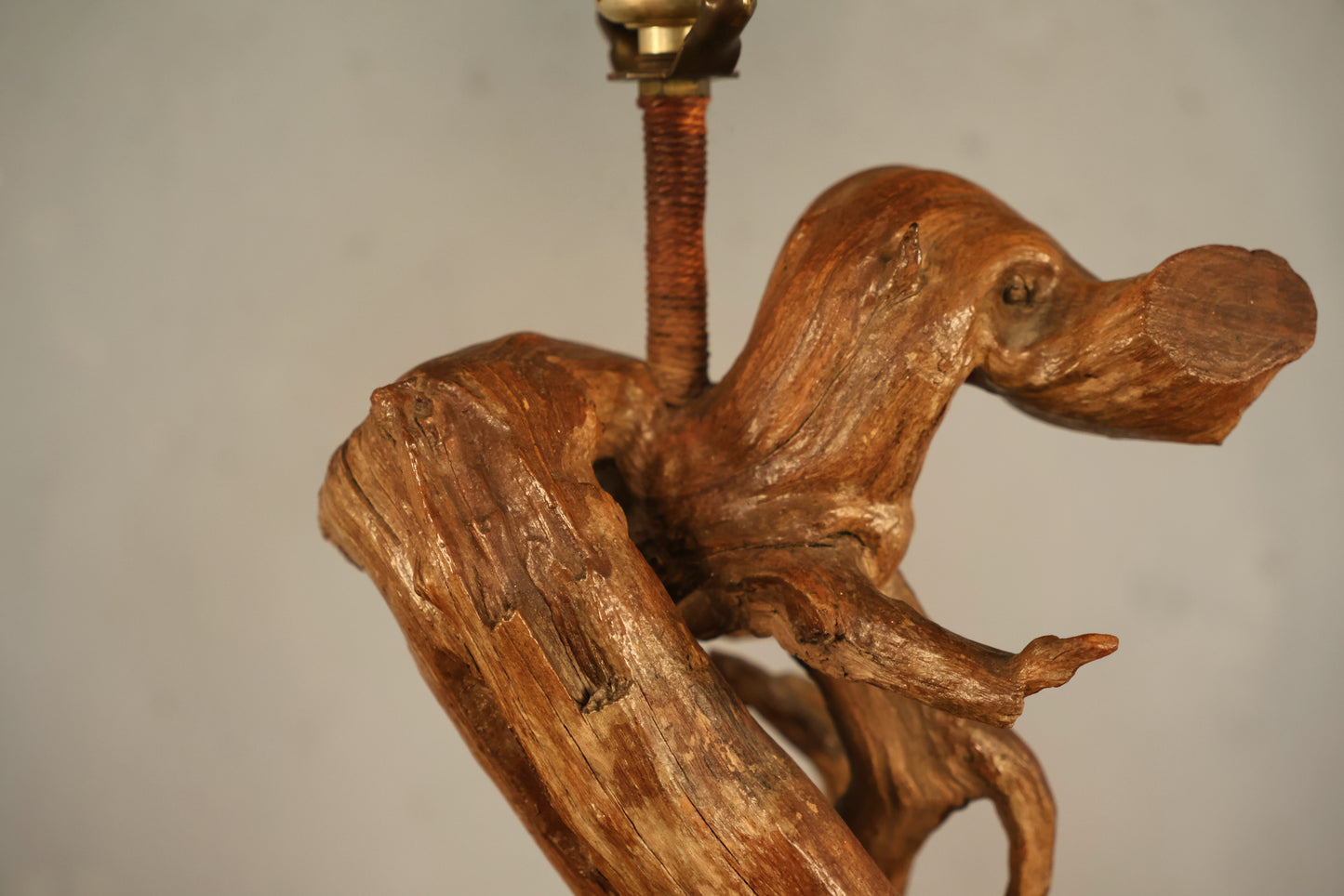 Twisted Driftwood Table Lamp
