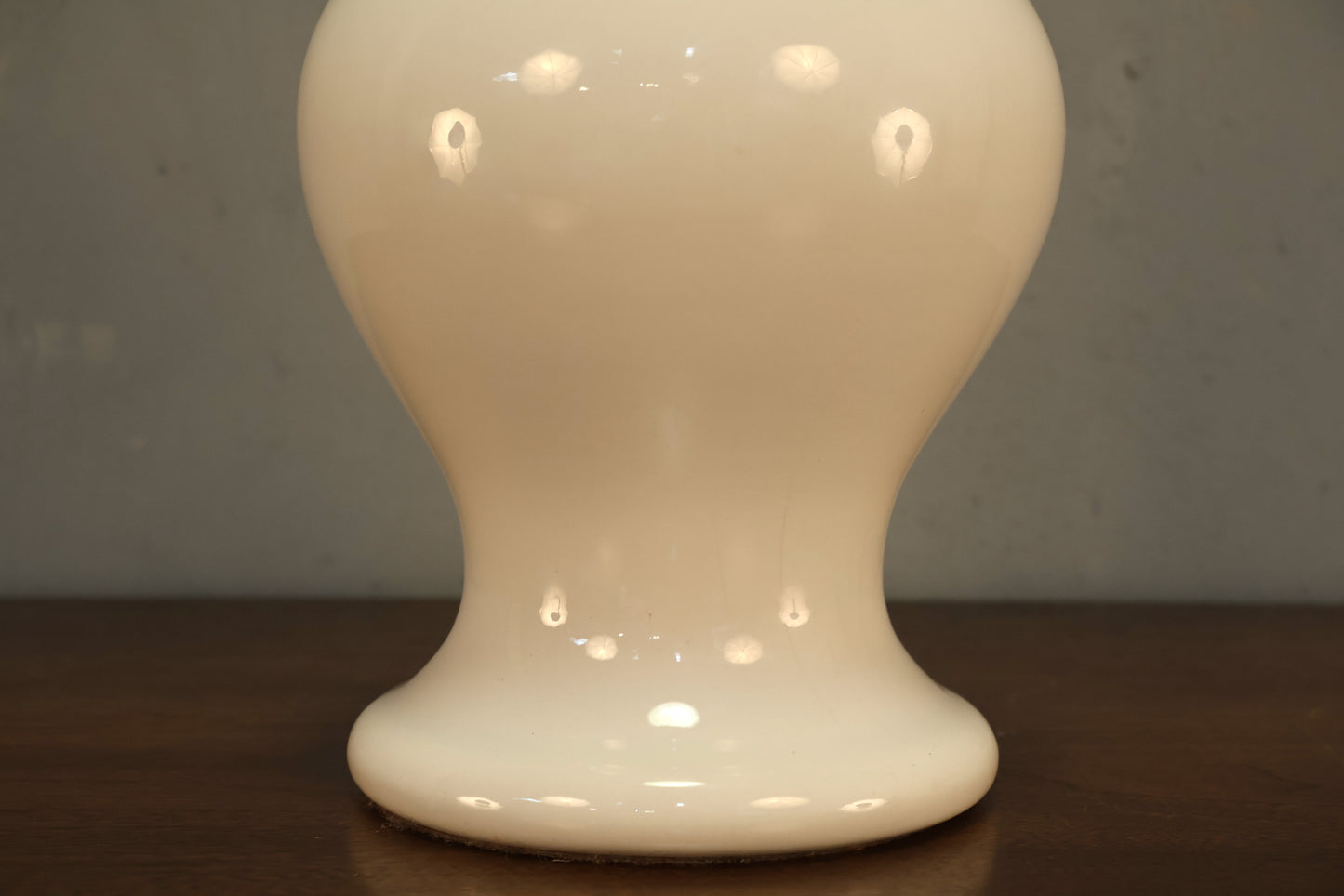 Pair of White Ceramic Table Lamps