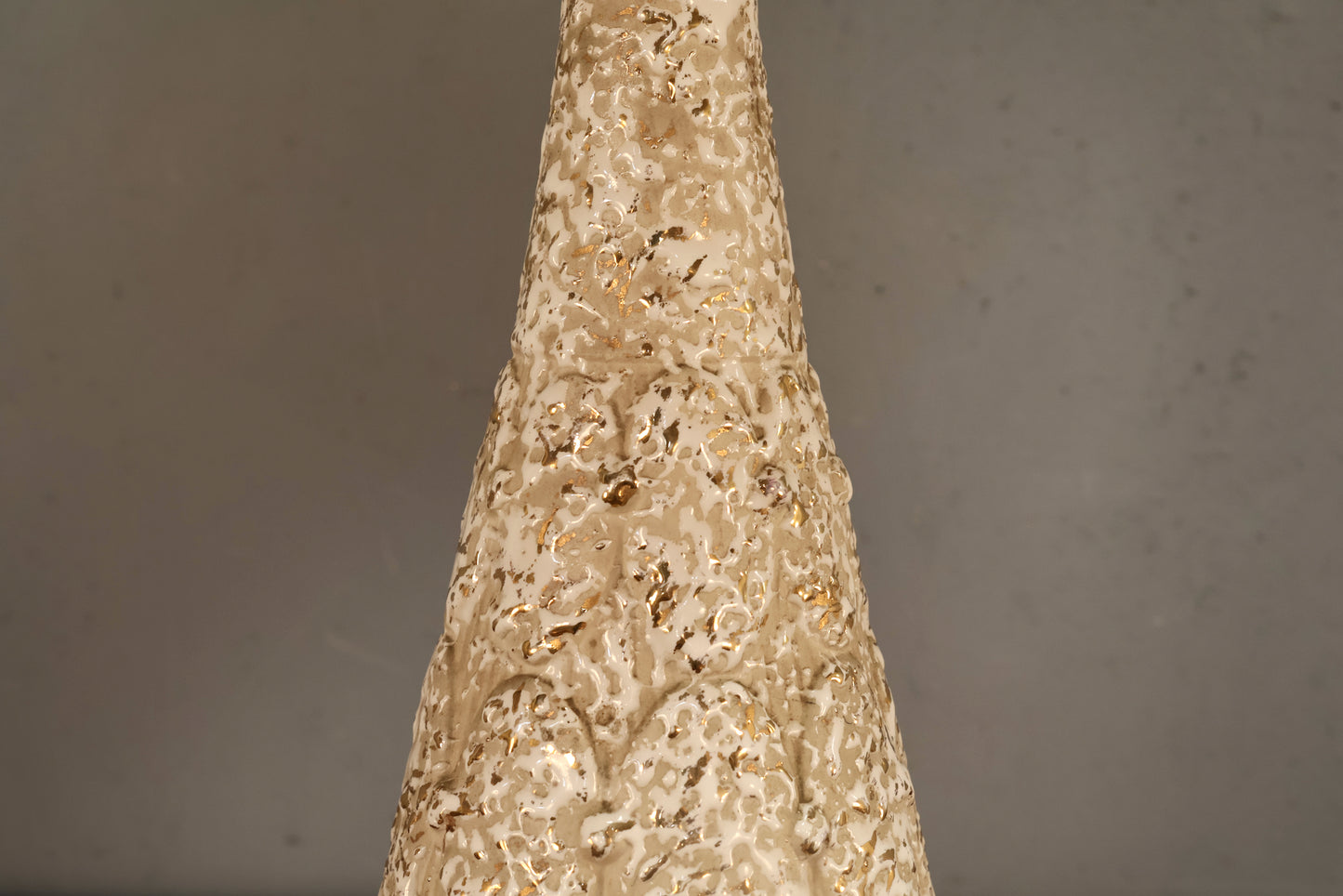 Mid Century Flared White Table Lamp