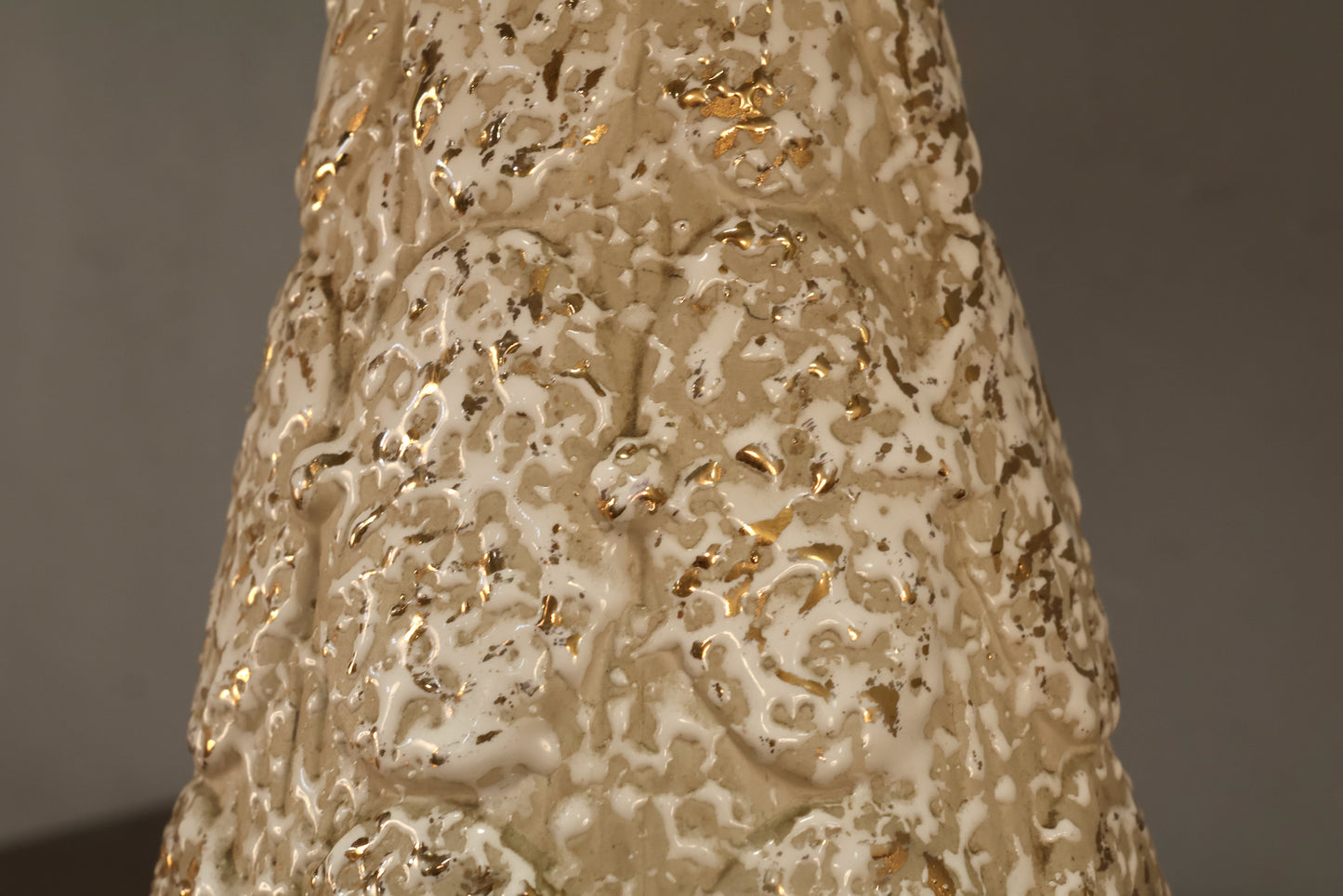 Mid Century Flared White Table Lamp