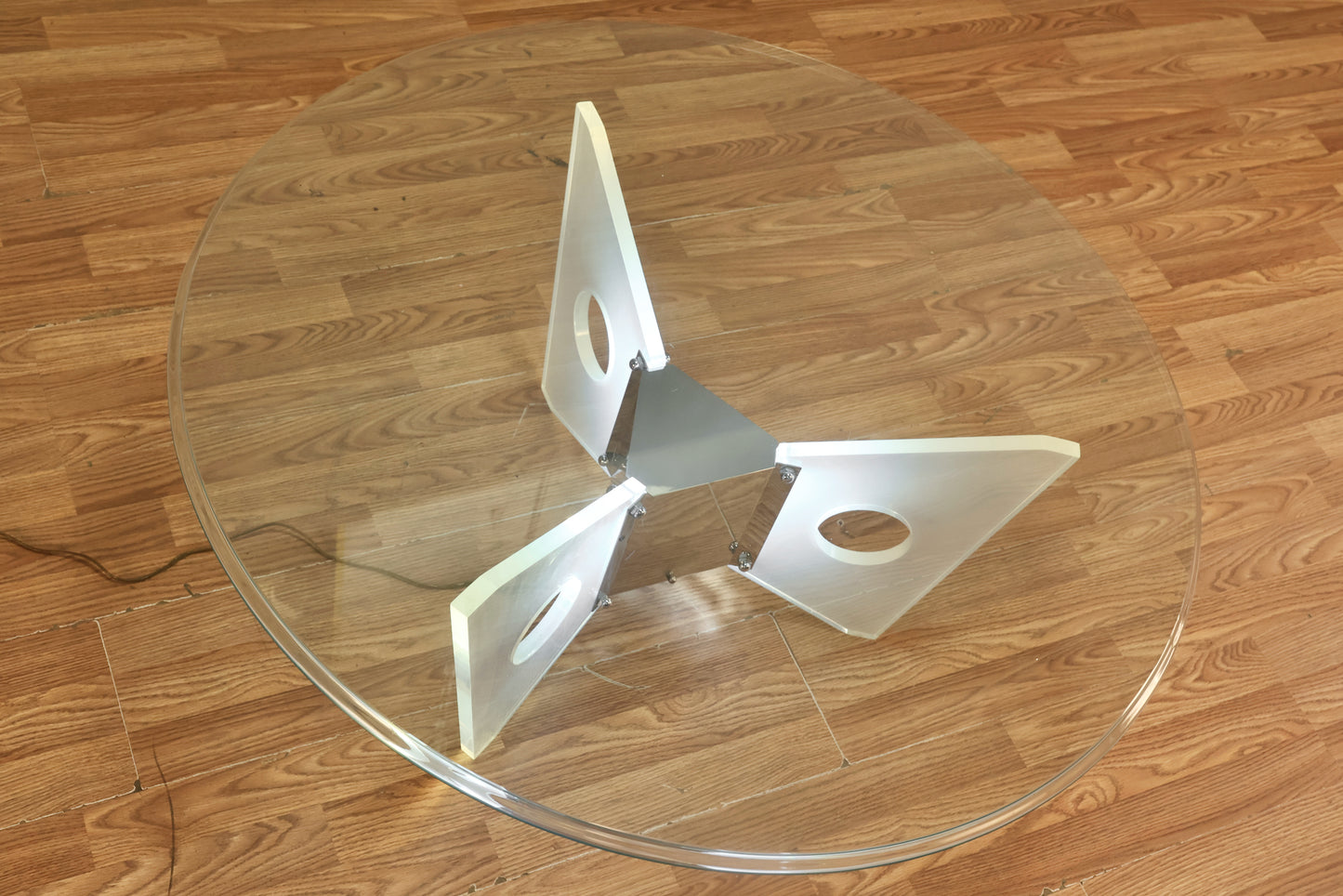Luxe Illuminated Lucite & Glass Coffee Table - ONLINE ONLY