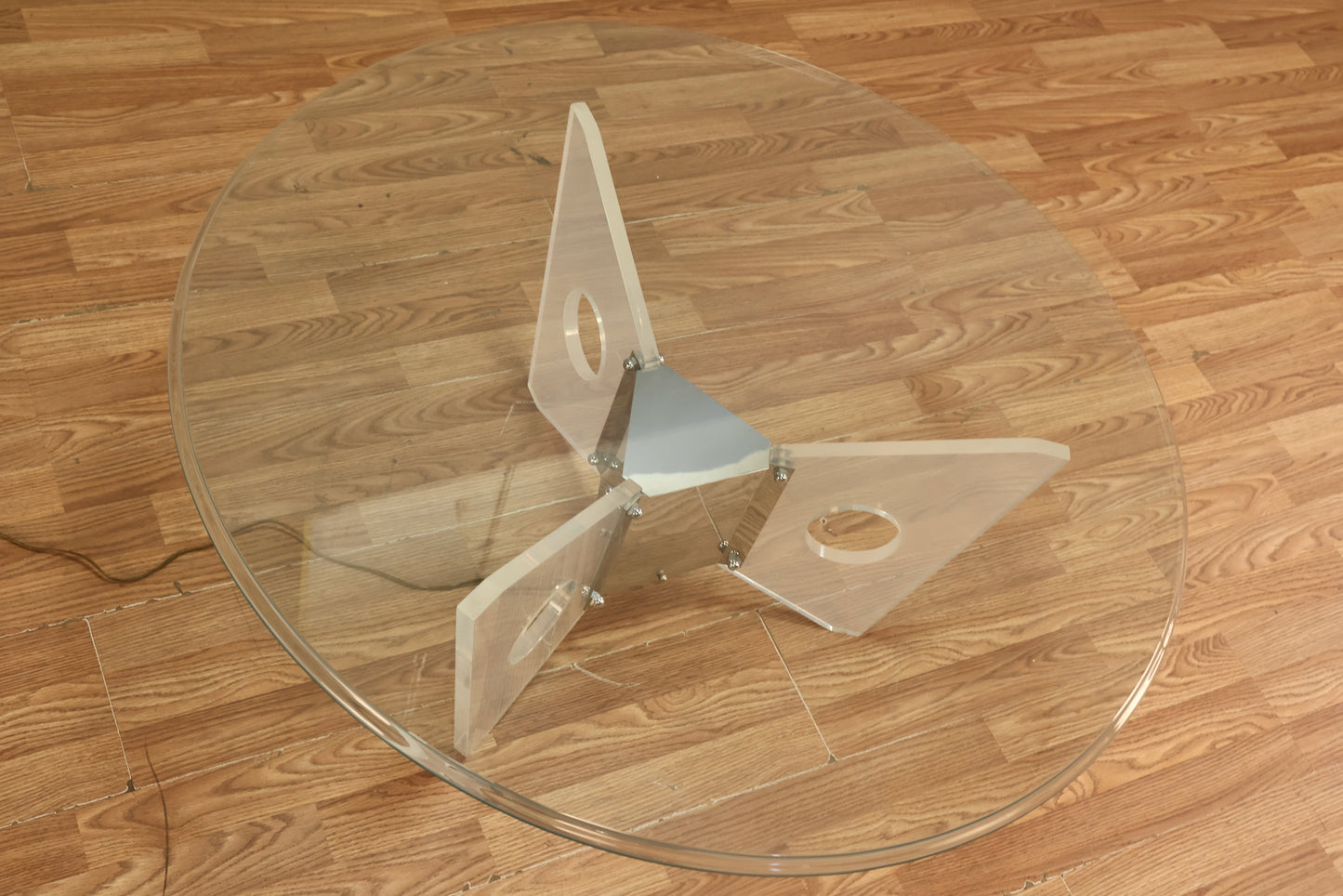 Luxe Illuminated Lucite & Glass Coffee Table - ONLINE ONLY