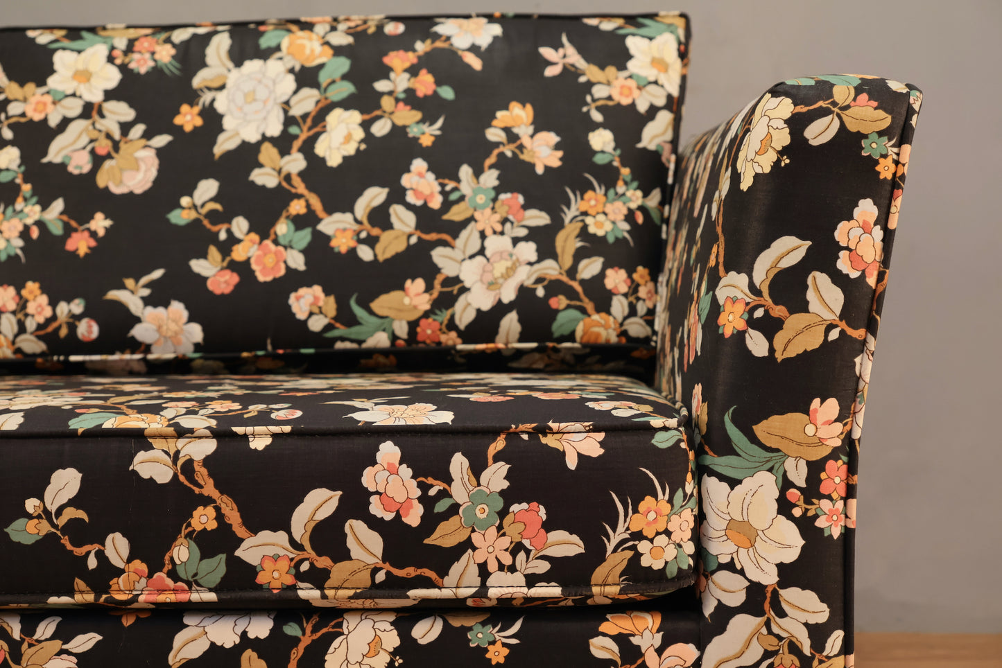 1980s Floral Sleeper Loveseat - ONLINE ONLY