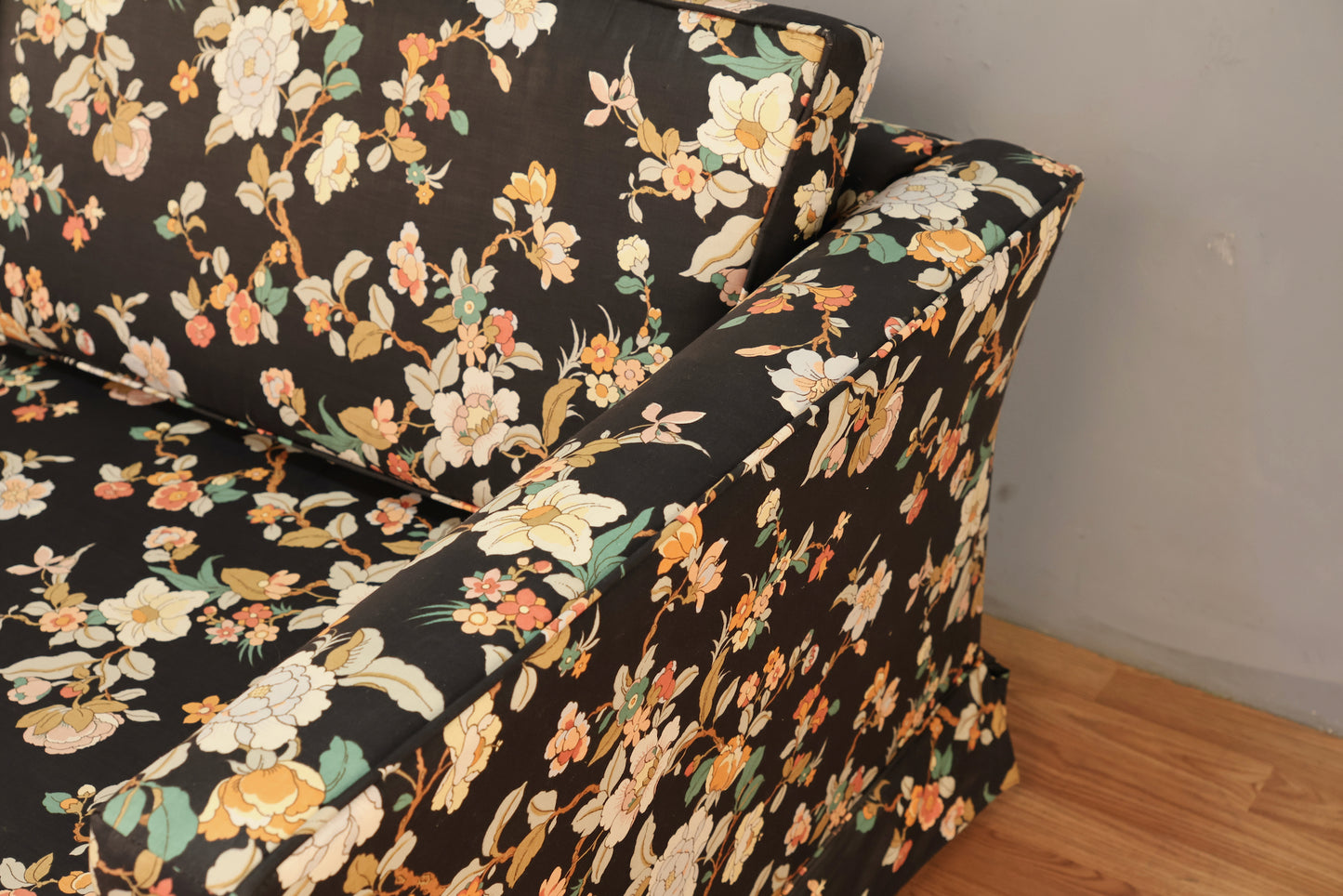 1980s Floral Sleeper Loveseat - ONLINE ONLY