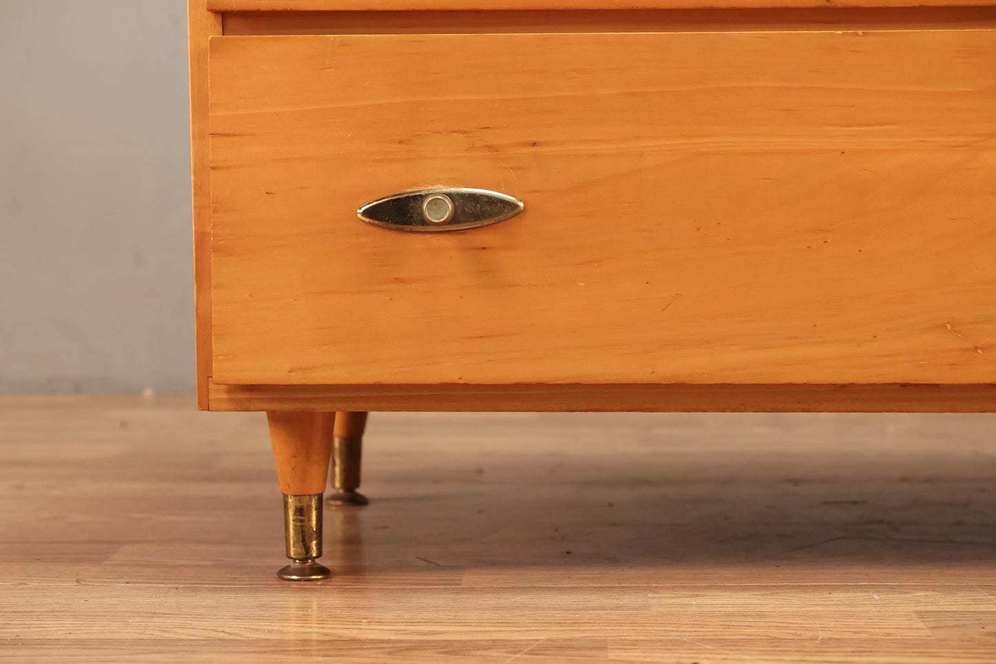 Mid Century Pine 3-Drawer Dresser