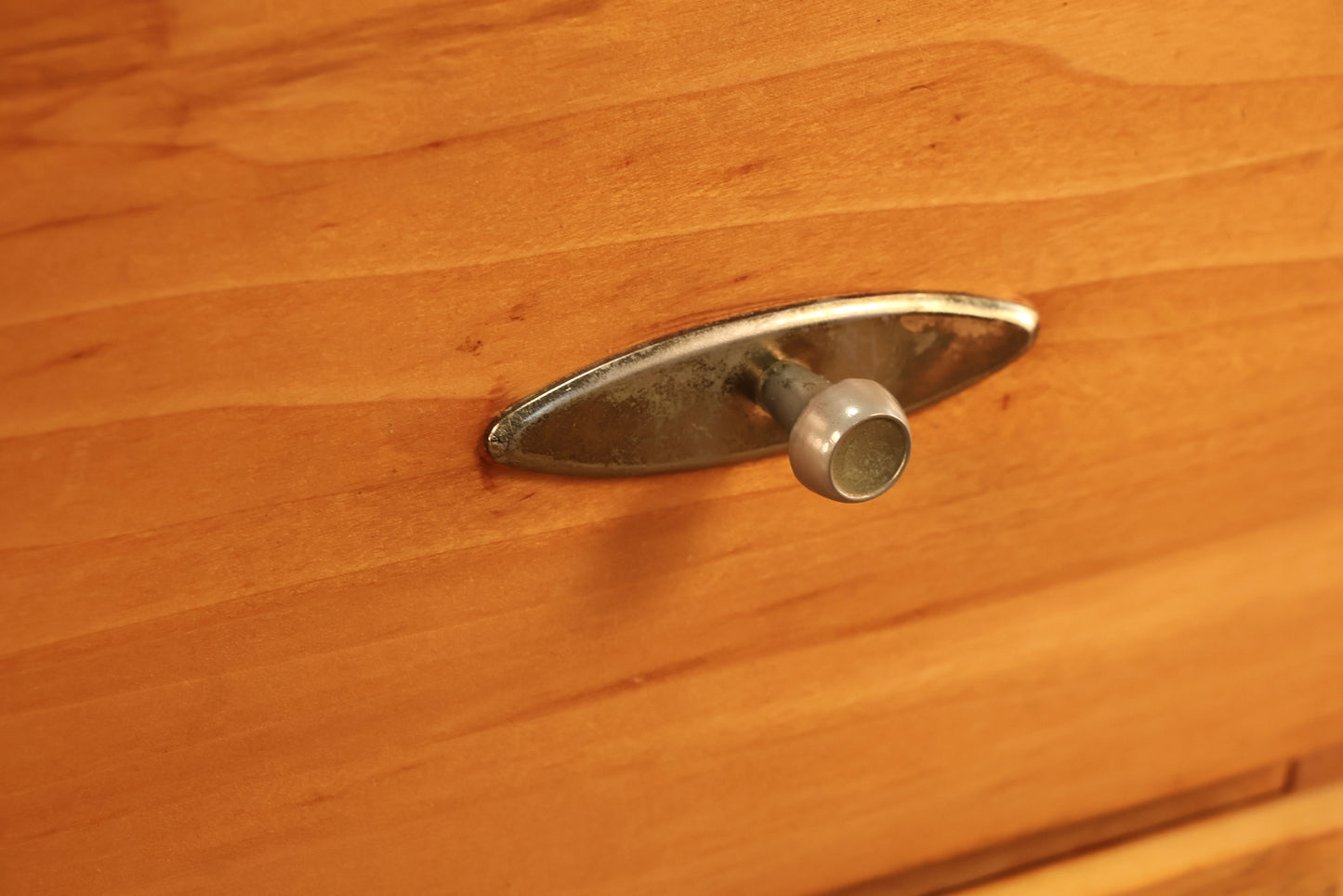 Mid Century Pine 3-Drawer Dresser