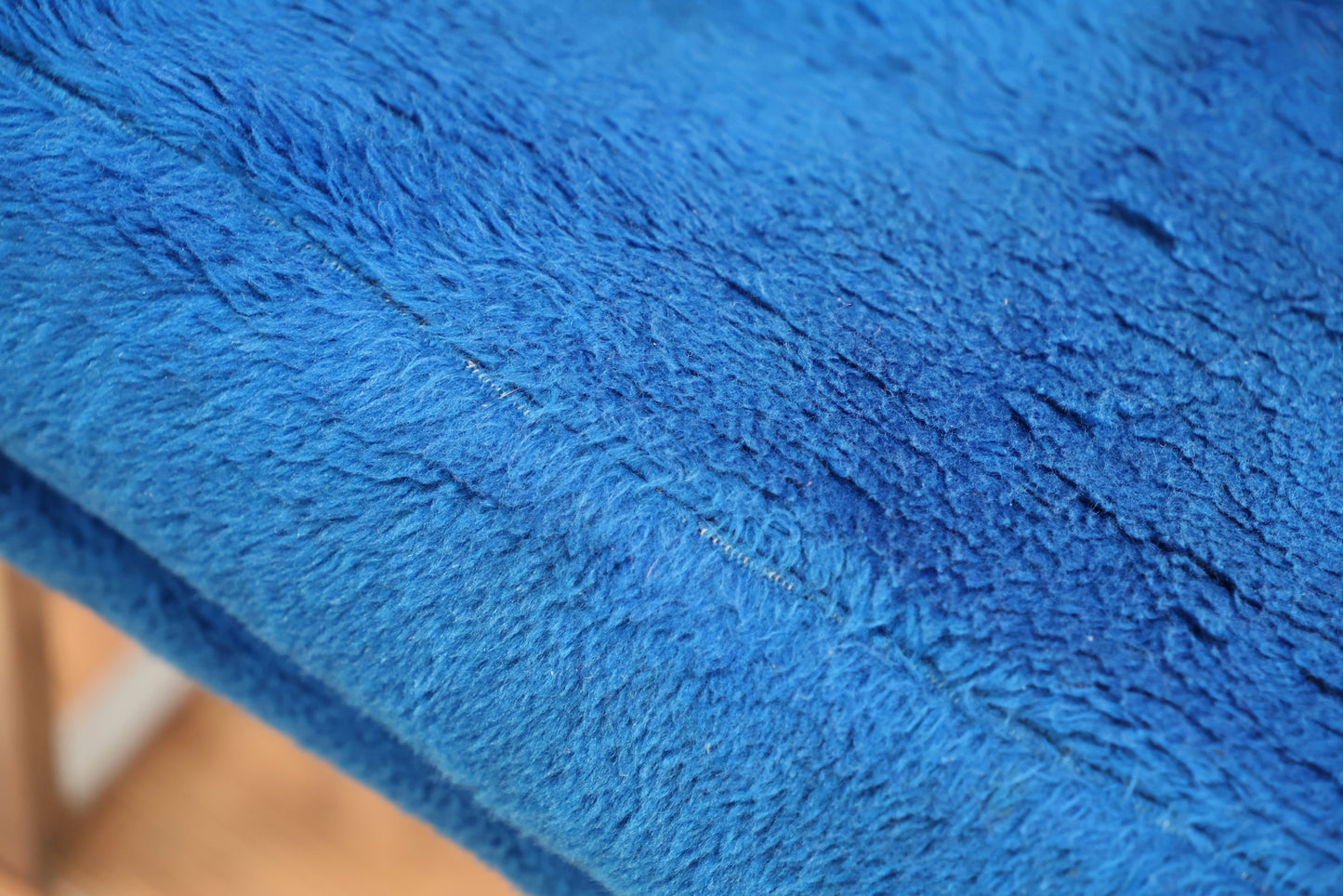 Mod Blue Plush Accent Chair
