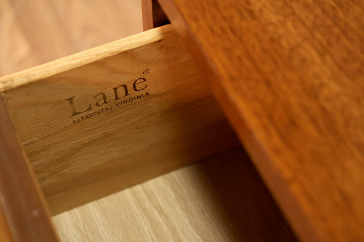 Lane Walnut 1-Drawer Nightstand