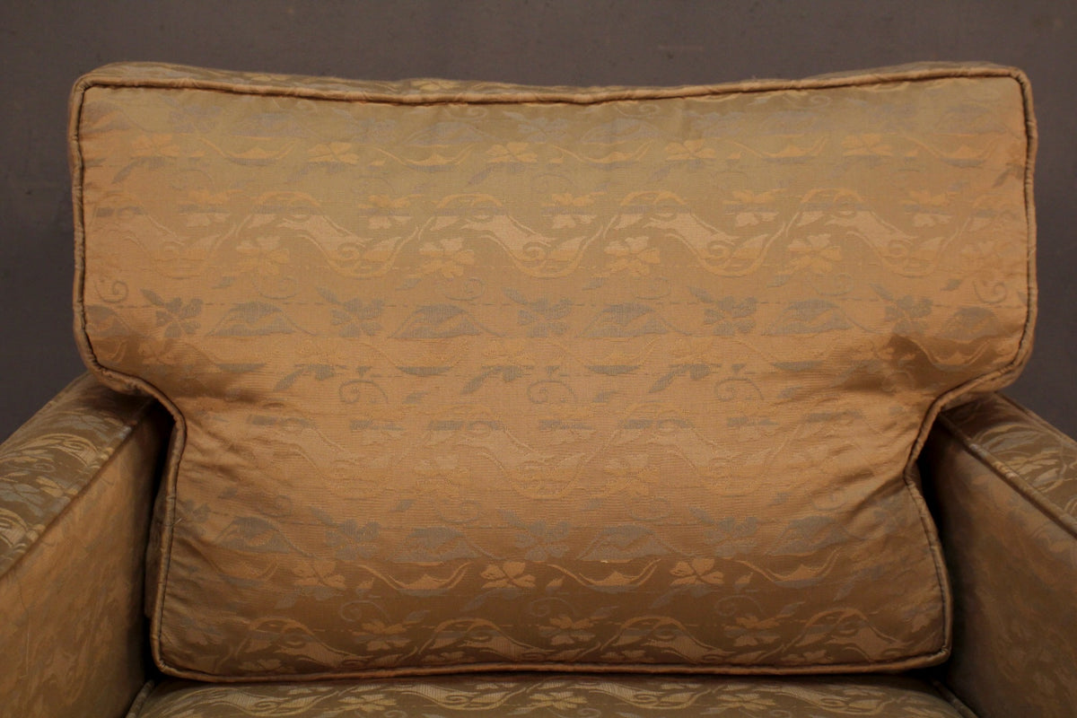 Champagne Club Chair & Ottoman