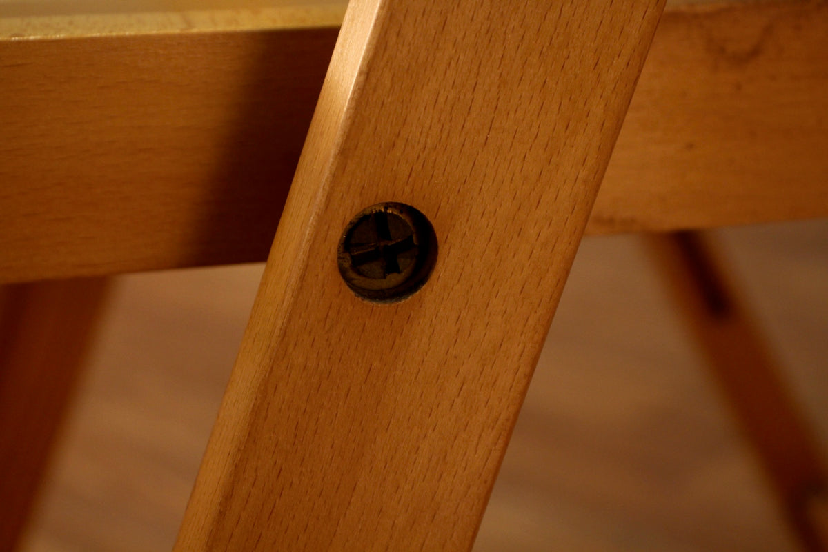 Blonde Slatted Folding Chair