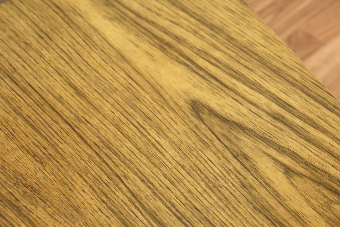 Black & Laminate Wedge End Table