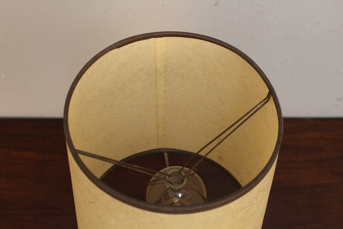 Small Yellow & Gold Table Lamp