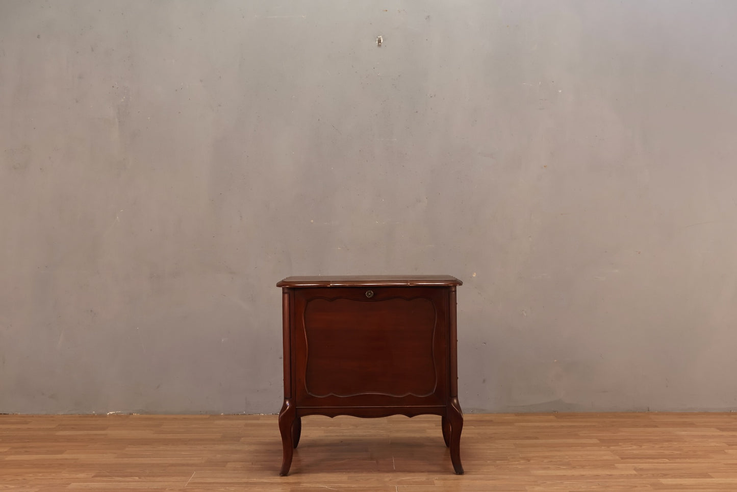 Provincial Cherry Drop-Front Record Cabinet/End Table