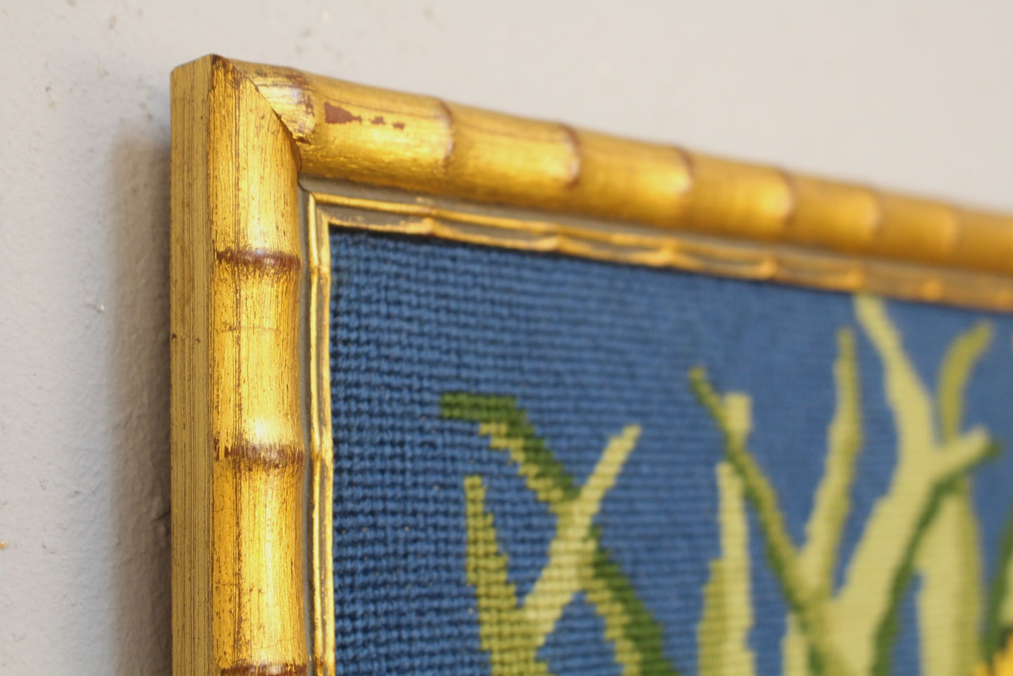 "Mystic Cheetah" Needlepoint Art