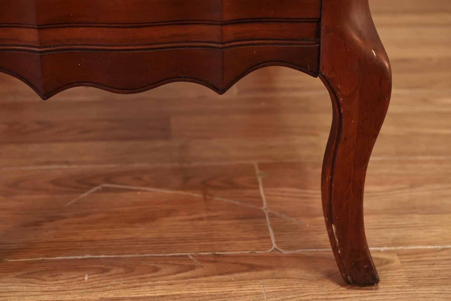 Provincial Cherry Drop-Front Record Cabinet/End Table