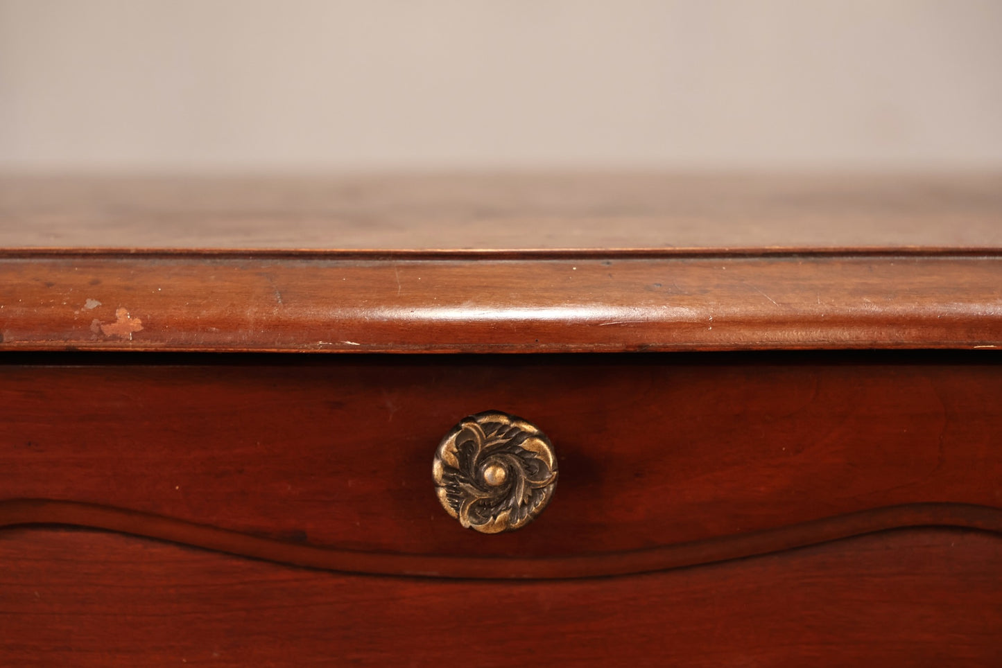 Provincial Cherry Drop-Front Record Cabinet/End Table